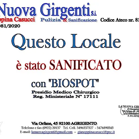 Bed & Breakfast La Nuova Girgenti 4*